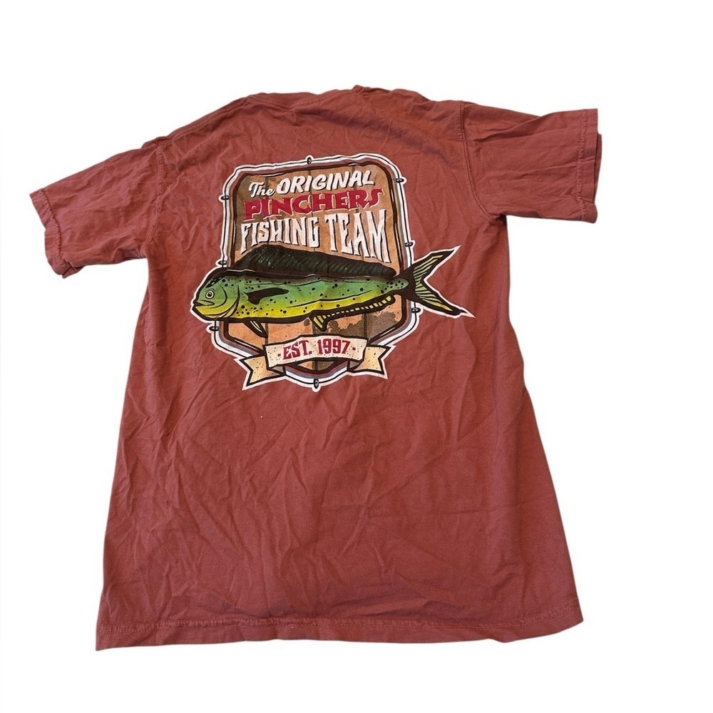 Comfort Colors Rusty Red Original Pinchers Fishing T-Shirt